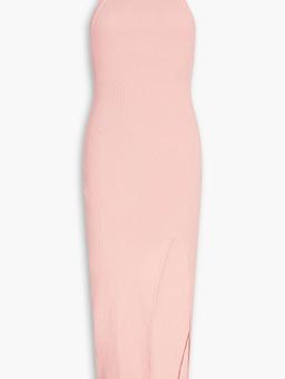 Ribbed-knit midi dress