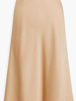 Margot satin-crepe midi skirt