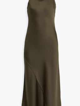 Elodie satin-crepe midi dress