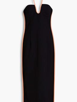 Nassia crepe halterneck midi dress