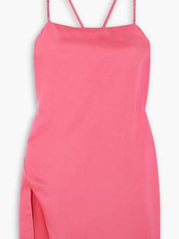 Fujiko crystal-embellished satin mini dress