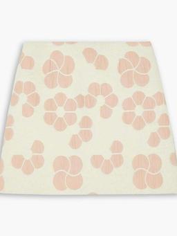 Bari floral-jacquard mini skirt