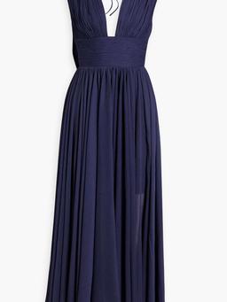 Ira pintucked georgette gown