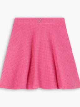 Embellished wool-blend tweed mini skirt