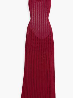 North open-knit Pima cotton maxi dress