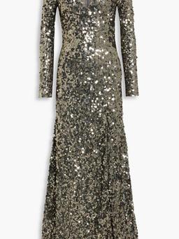 Fleur sequined tulle gown