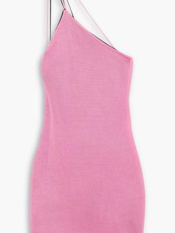 Sebeta one-shoulder knitted mini dress