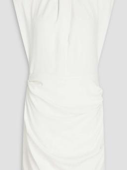 Hivi ruched crepe mini dress