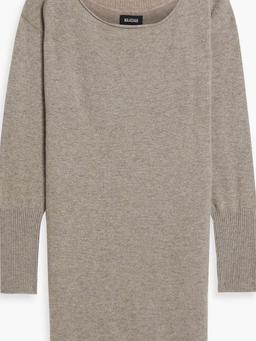 Off-the-shoulder cashmere mini dress