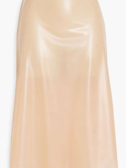 Latex midi skirt