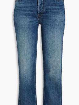 70s cropped high-rise slim-leg jeans