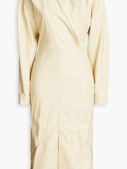 Lazuli leather midi dress