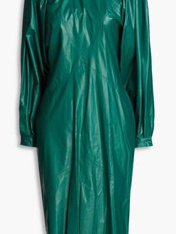 Drea modal-blend faux leather dress