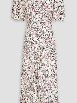 Berwick printed silk crepe de chine midi dress
