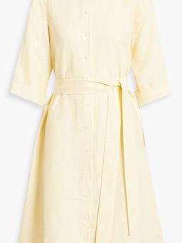 Linen shirt dress