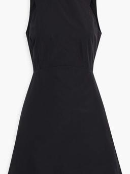 Trini cutout cotton-poplin mini dress