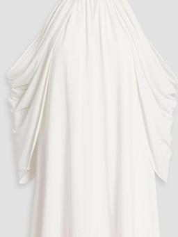 Elsie cold-shoulder stretch-jersey mini dress