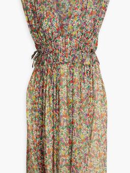 Oaxoli floral-print silk-georgette mini dress