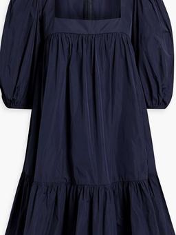 Ruffled taffeta mini dress