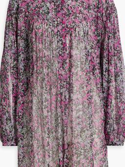 Orion floral-print silk-georgette mini dress