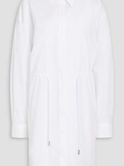 Cotton-poplin mini shirt dress