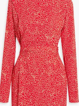 Printed jacquard mini dress