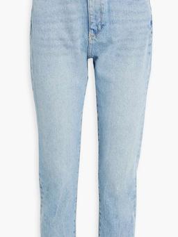 Lela distressed high-rise skinny jeans