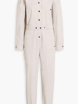 Ruthel belted cotton-gabardine jumpsuit