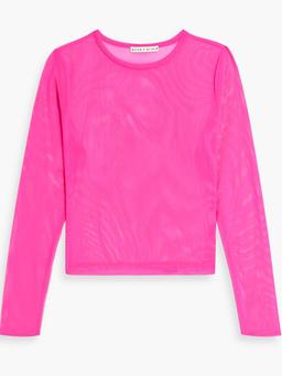 Delania cropped mesh top