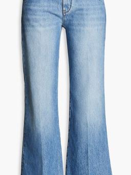 Mid-rise flared jeans