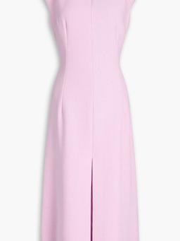 Wool-crepe midi dress