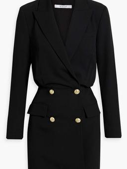 Chiara button-detailed twill mini dress