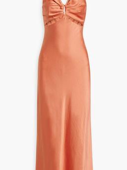 Josette cutout satin midi dress