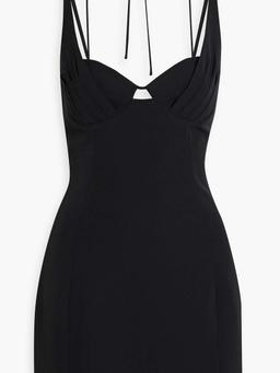 Vanesa cutout crepe mini dress