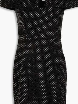 Last Dance off-the-shoulder embellished tulle mini dress