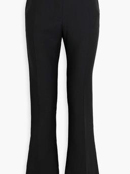 Wool and silk-blend bootcut pants