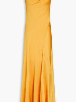 Finley satin-crepe gown