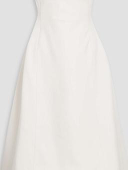 Blume strapless twill midi dress