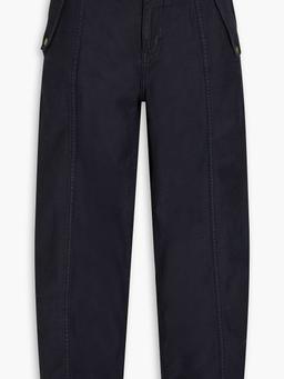 Cotton-canvas wide-leg pants