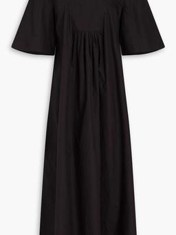 Cotton-poplin midi dress