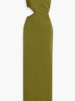 Hailey cutout draped jersey gown