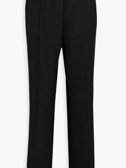 Crepe straight-leg pants