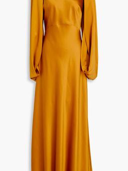 Washed-silk maxi dress