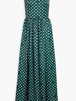 Florence printed satin maxi dress