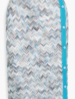 Crochet-knit pencil skirt