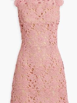 Guipure lace mini dress