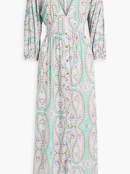 Seline printed voile maxi dress