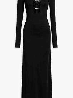 Kalena embellished cutout jersey maxi dress