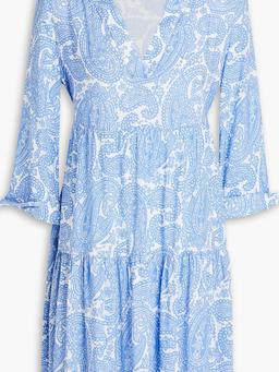 Cape Mala paisley-print mousseline mini dress