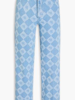 Zoey logo-print high-rise kick-flare jeans